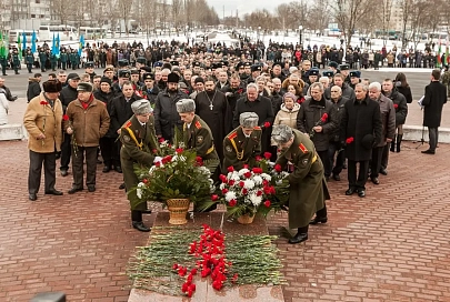 Митинг, посвященный 26-й годовщине вывода советских войск из Афганистана